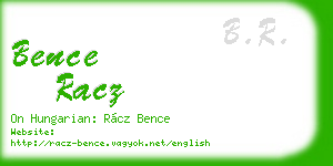 bence racz business card